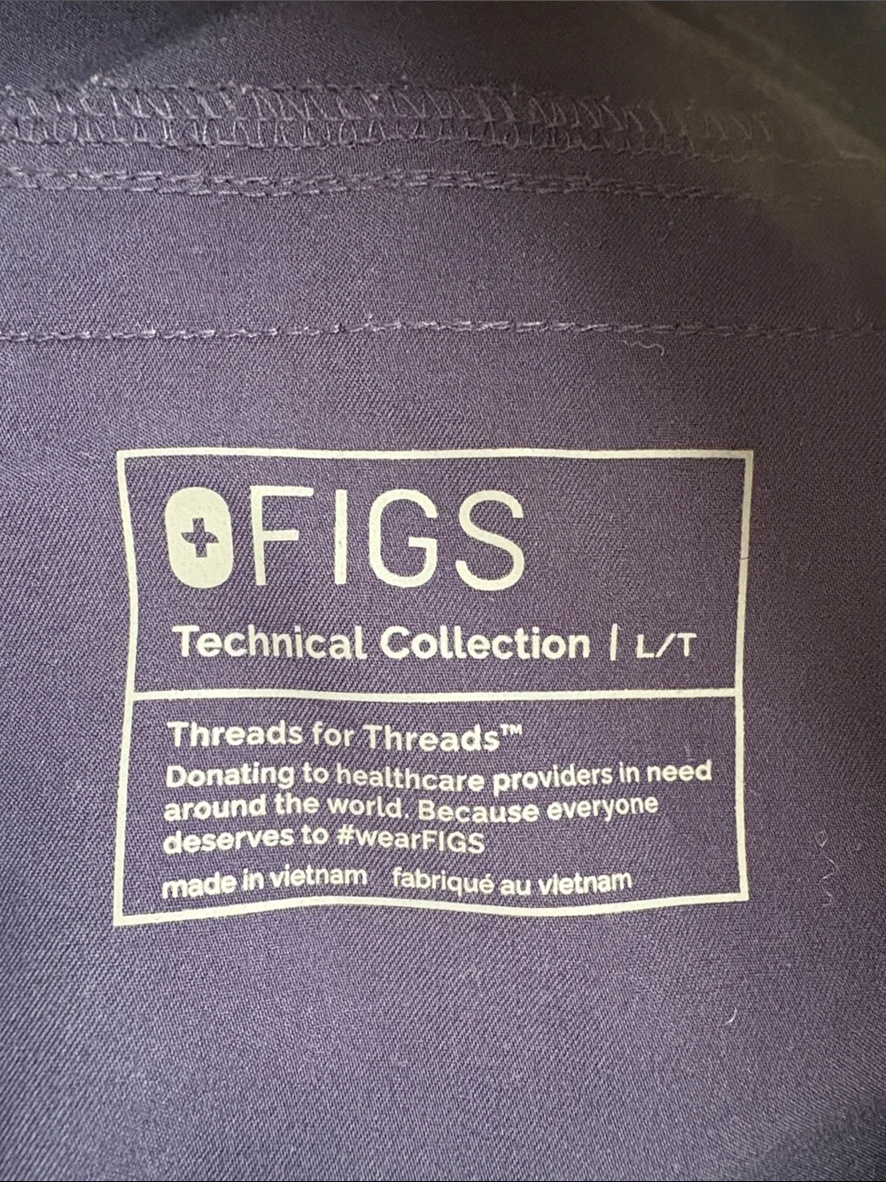 Figs Axim Straight Leg Scrub Pants Navy Blue T2001 Size L/T